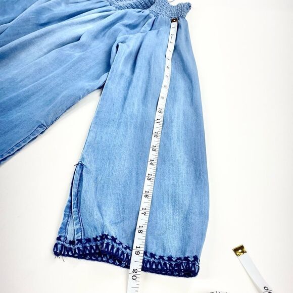 Dex off shoulder tencel chambray denim shirt S - Picture 12 of 12